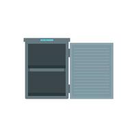Freeze with 2 room icon, flat style vector