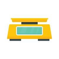 Lab scales icon, flat style vector