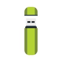USB flash drive icon, flat style vector