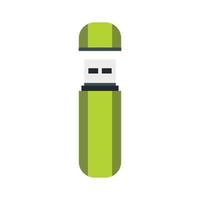 USB flash drive icon, flat style vector