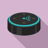 Ai smart speaker icon, flat style vector