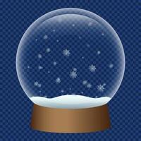 Snowglobe icon, realistic style vector