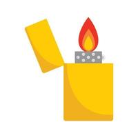 Lighter icon, flat style vector