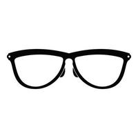 Stylish eyeglasses icon, simple style. vector