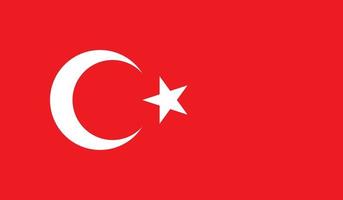 Turkey flag image vector