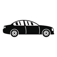 Gas car icon, simple style vector