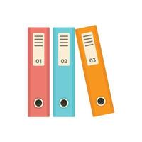 File folder icon, flat style vector