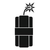 Dynamite icon, simple style vector