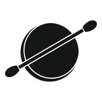 Clean lens stick icon, simple style vector