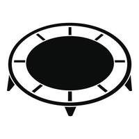 House trampoline icon, simple style