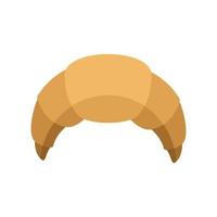Croissant icon, flat style vector