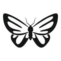 icono de mariposa exótica, estilo simple. vector