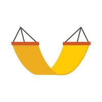 Rest hammock icon, flat style vector