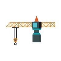 Crane icon, flat style vector