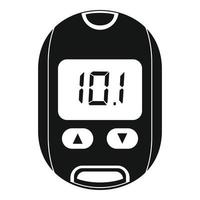 Home glucometer icon, simple style vector