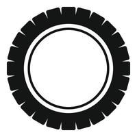 Single tire icon, simple style. vector