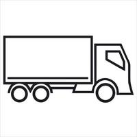 Pictogram of truck vector