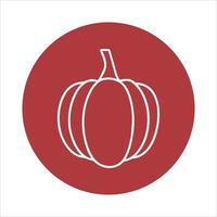 Pictogram pumpkin icon illustration. Line icon symbol of food. vector