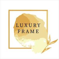 Luxury golden frame. vector