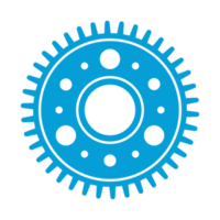 icône de roue dentée. équipement de machine pour définir des idées pour faire avancer les affaires grâce à l'innovation. png