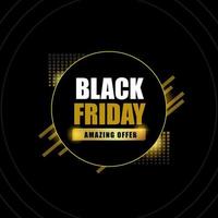 Black friday amazing offer template vector