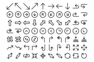 Arrow icon set collection suitable user interface, web app, and direction etc. vector