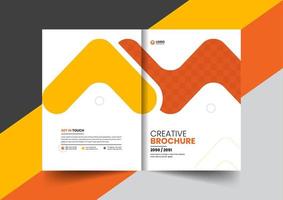 corporate company profile brochure annual report booklet proposal cover page layout concept design vector