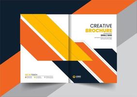 corporate company profile brochure annual report booklet proposal cover page layout concept design vector