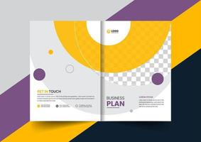 corporate company profile brochure annual report booklet proposal cover page layout concept design vector