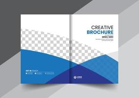 corporate company profile brochure annual report booklet proposal cover page layout concept design vector