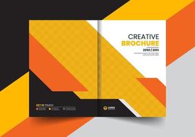 corporate company profile brochure annual report booklet proposal cover page layout concept design vector