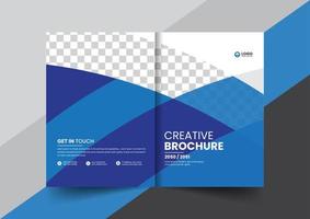 corporate company profile brochure annual report booklet proposal cover page layout concept design vector