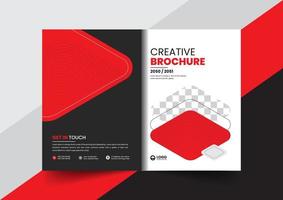 corporate company profile brochure annual report booklet proposal cover page layout concept design vector