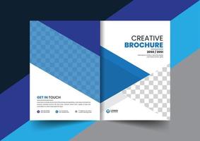 corporate company profile brochure annual report booklet proposal cover page layout concept design vector