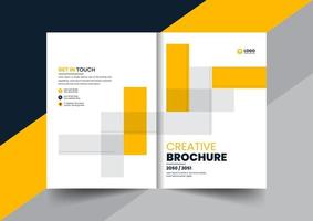 corporate company profile brochure annual report booklet proposal cover page layout concept design vector