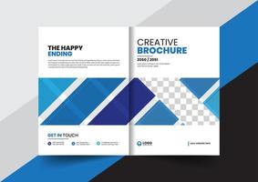 corporate company profile brochure annual report booklet proposal cover page layout concept design vector