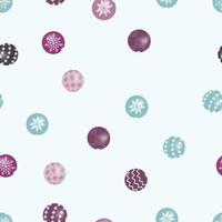 New Year Christmas Tree Balls Pattern vector