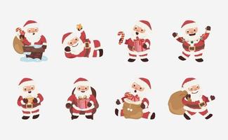 Santa Claus character in flat design vector