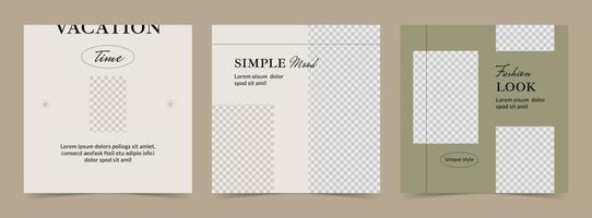 Simpli instagram post template vector