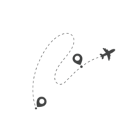 Flugzeugreiseroute Pin auf der Weltkarte Reisen Reiseideen png