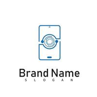 Mobile phone logo design symbol technology vector