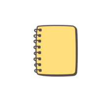 conjunto de doodle de diário de bala. elementos de notebook planejador desenhados à mão png