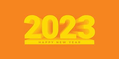 2023 happy new year design vector