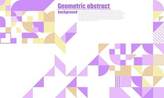 fondo de geometría abstracta, con violetas suaves y amarillos sutiles. adecuado para todo tipo de fondos web, banners y otros diseños gráficos vector