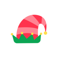 Christmas hat. Green elf hat to decorate your head at Christmas parties. png