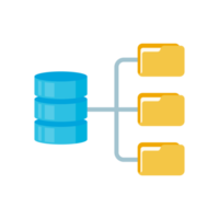 tecnología de almacenamiento de datos del servidor de base de datos en computación en la nube para seguridad de archivos png