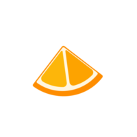 fruta de naranja dulce. las naranjas ricas en vitaminas se cortan en rodajas png