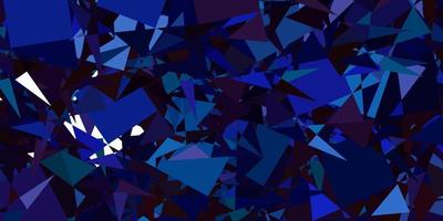 Dark Blue, Red vector background with polygonal forms.