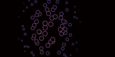 Dark Pink, Blue vector texture with circles.