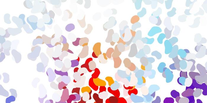 Light blue, red vector pattern with abstract shapes.